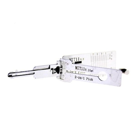 Original Lishi ORIGINAL LISHI: MIT11 Decoder for Mitsubishi 2-In1 Pick Ignition AG OLS-MIT11R-IGN-AG